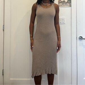 Knit midi dress